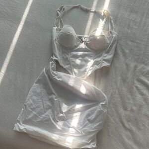 Oh Polly White Chemise Set